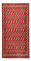 Turkaman-tæppe - 130 x 60 cm - rød