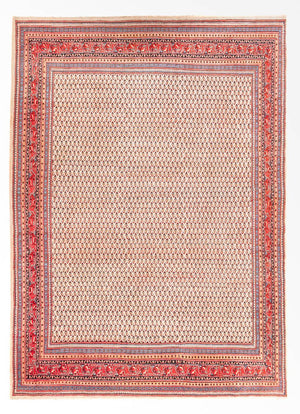 Persisk tæppe - Mir - 375 x 285 cm - lysrød