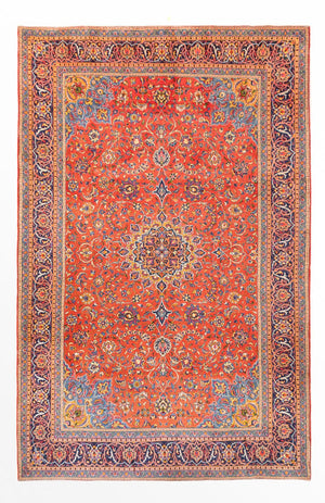 Persisk tæppe - Classic - 380 x 240 cm - mørkerød
