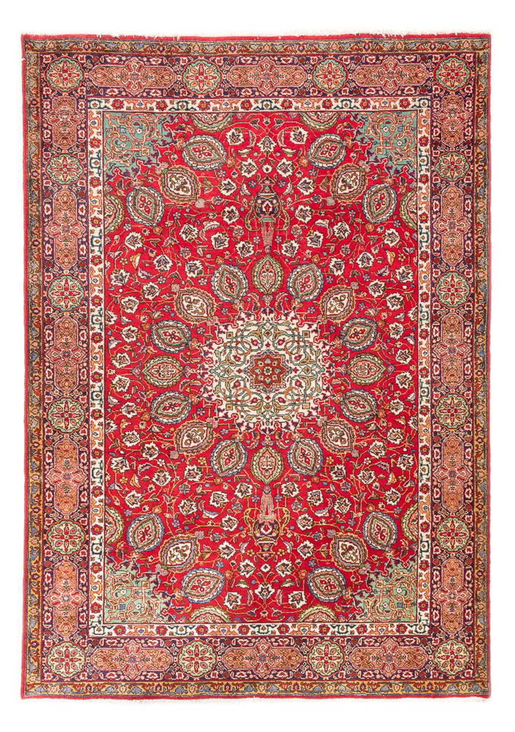 Persisk tæppe - Tabriz - 298 x 200 cm - rød