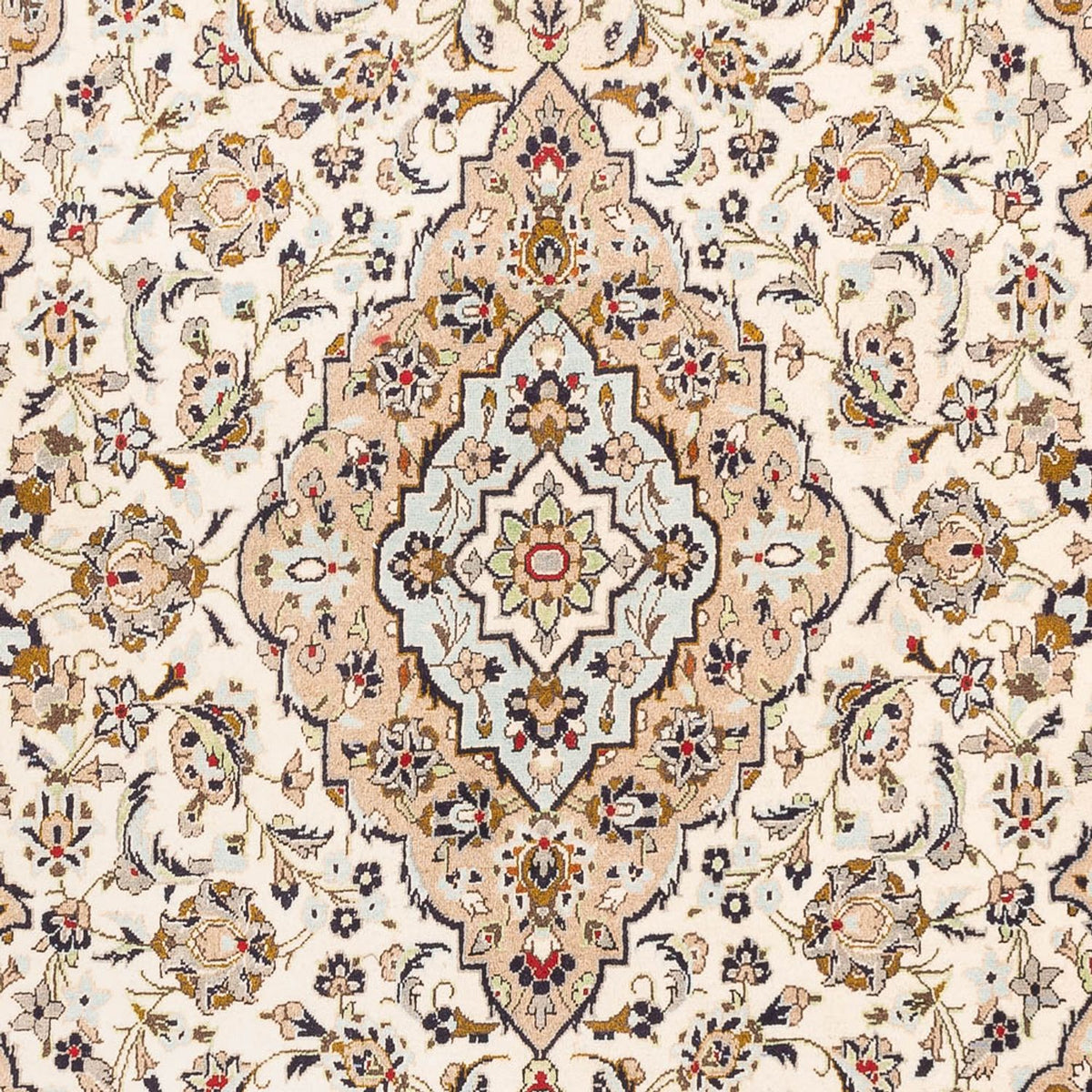 Persisk tæppe - Keshan - 310 x 200 cm - creme