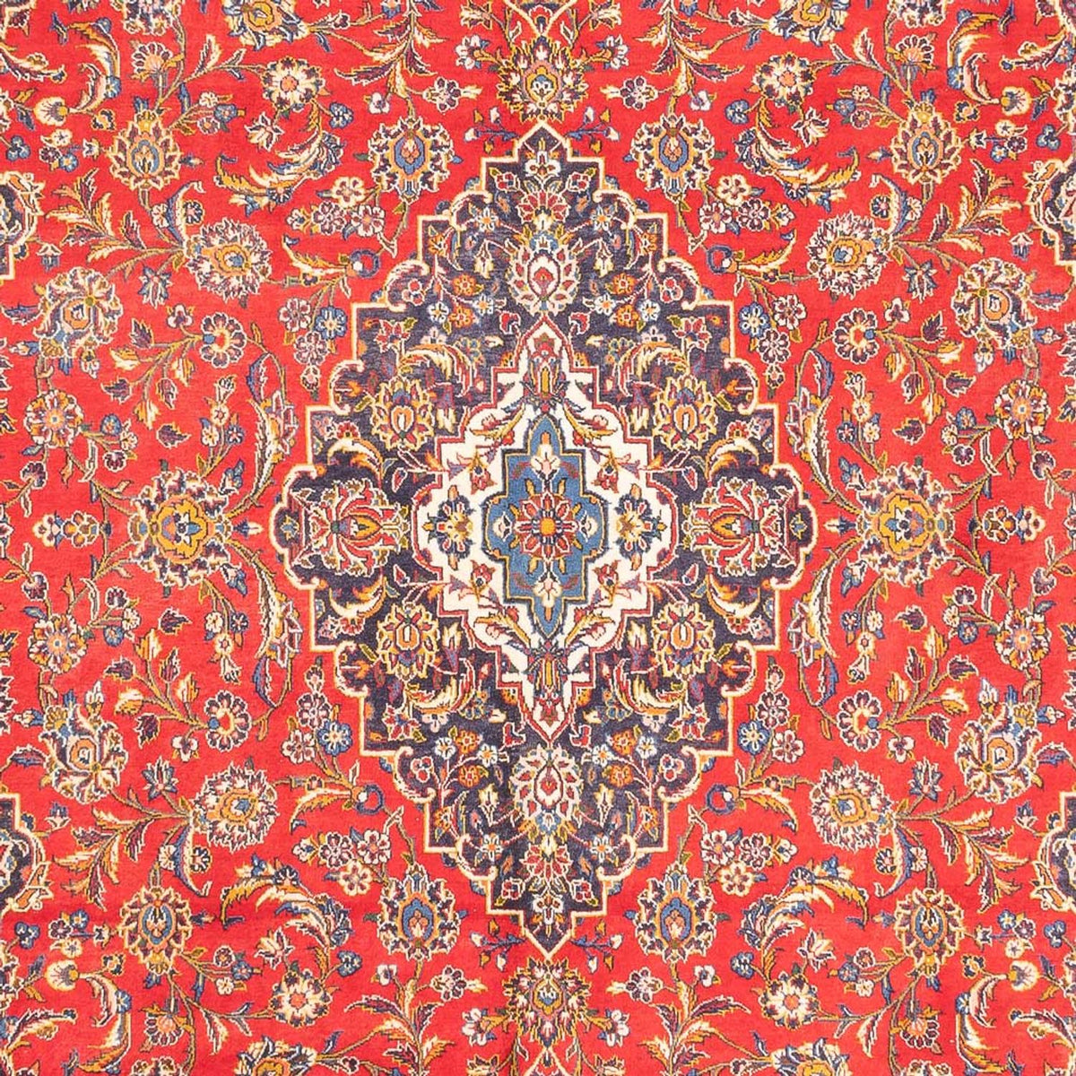 Persisk tæppe - Keshan - 350 x 248 cm - rød