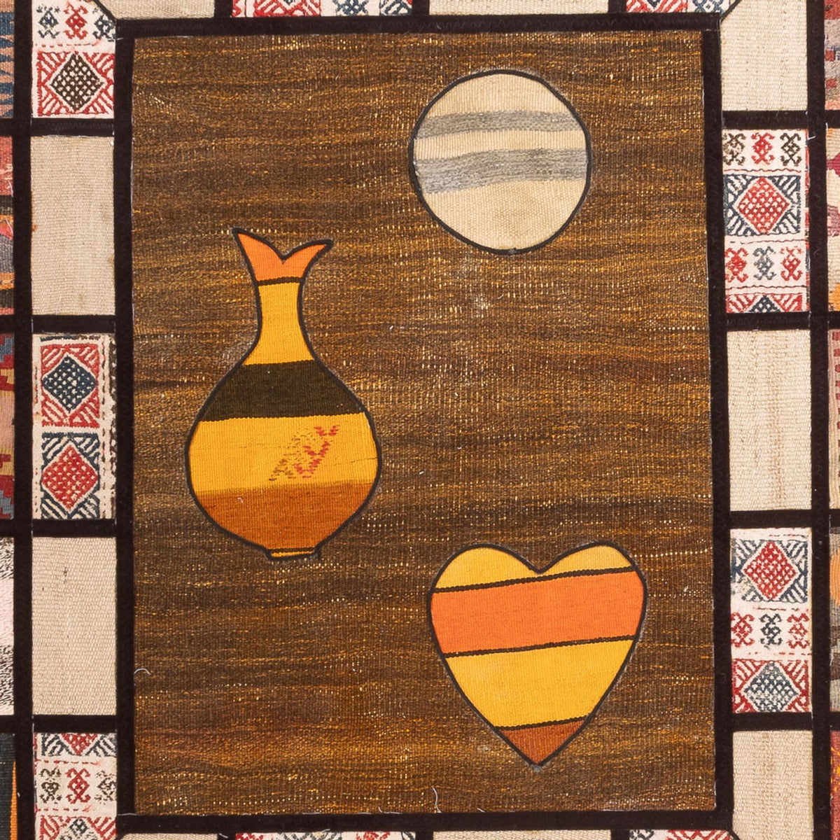 Patchwork-tæppe - 200 x 135 cm - flerfarvet