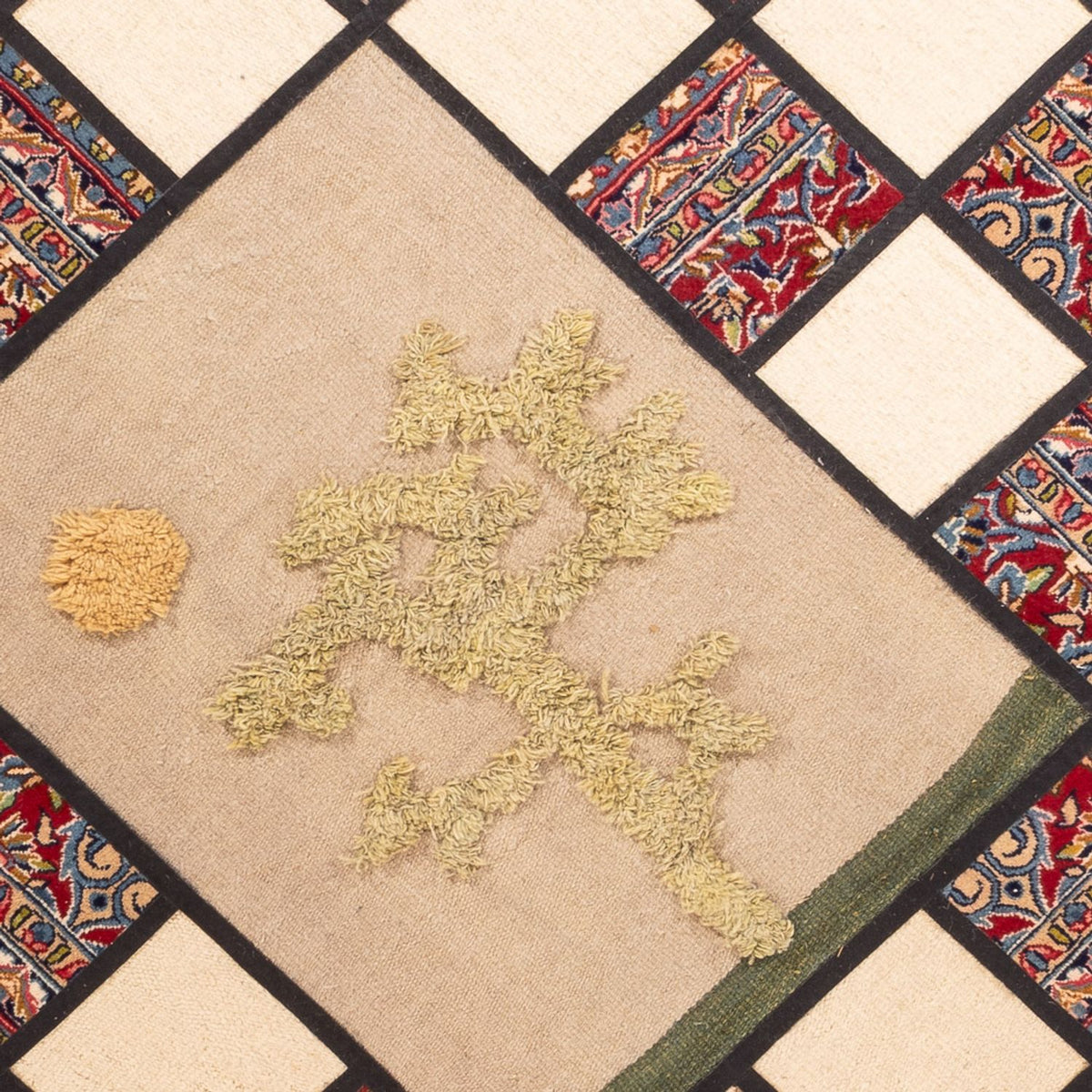 Patchwork-tæppe - 200 x 135 cm - flerfarvet