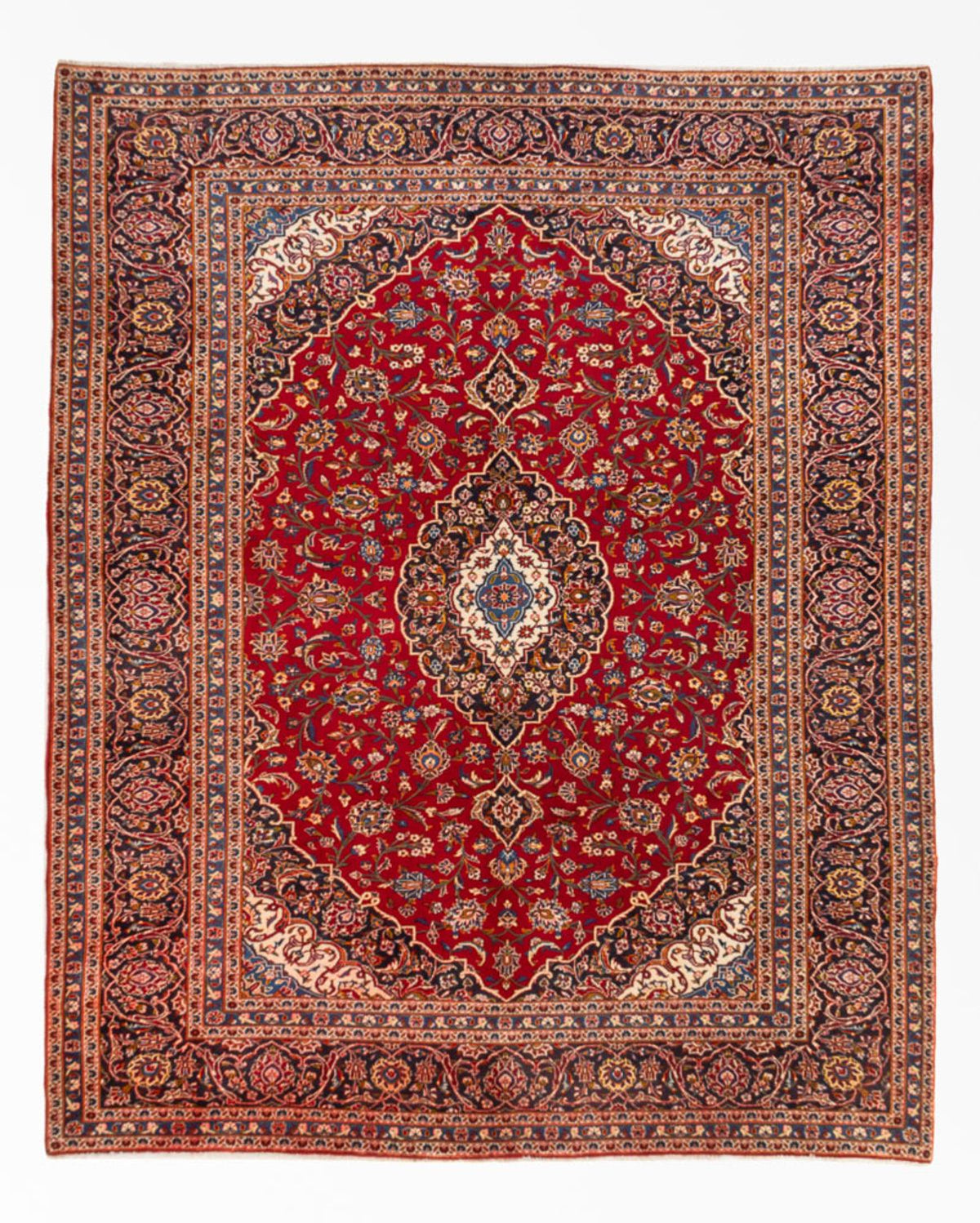 Persisk tæppe - Keshan - 335 x 260 cm - rød