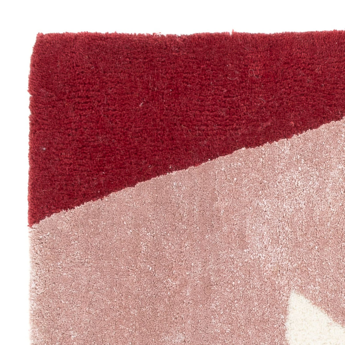 Uldtæppe firkantet - 63 x 62 cm - flerfarvet