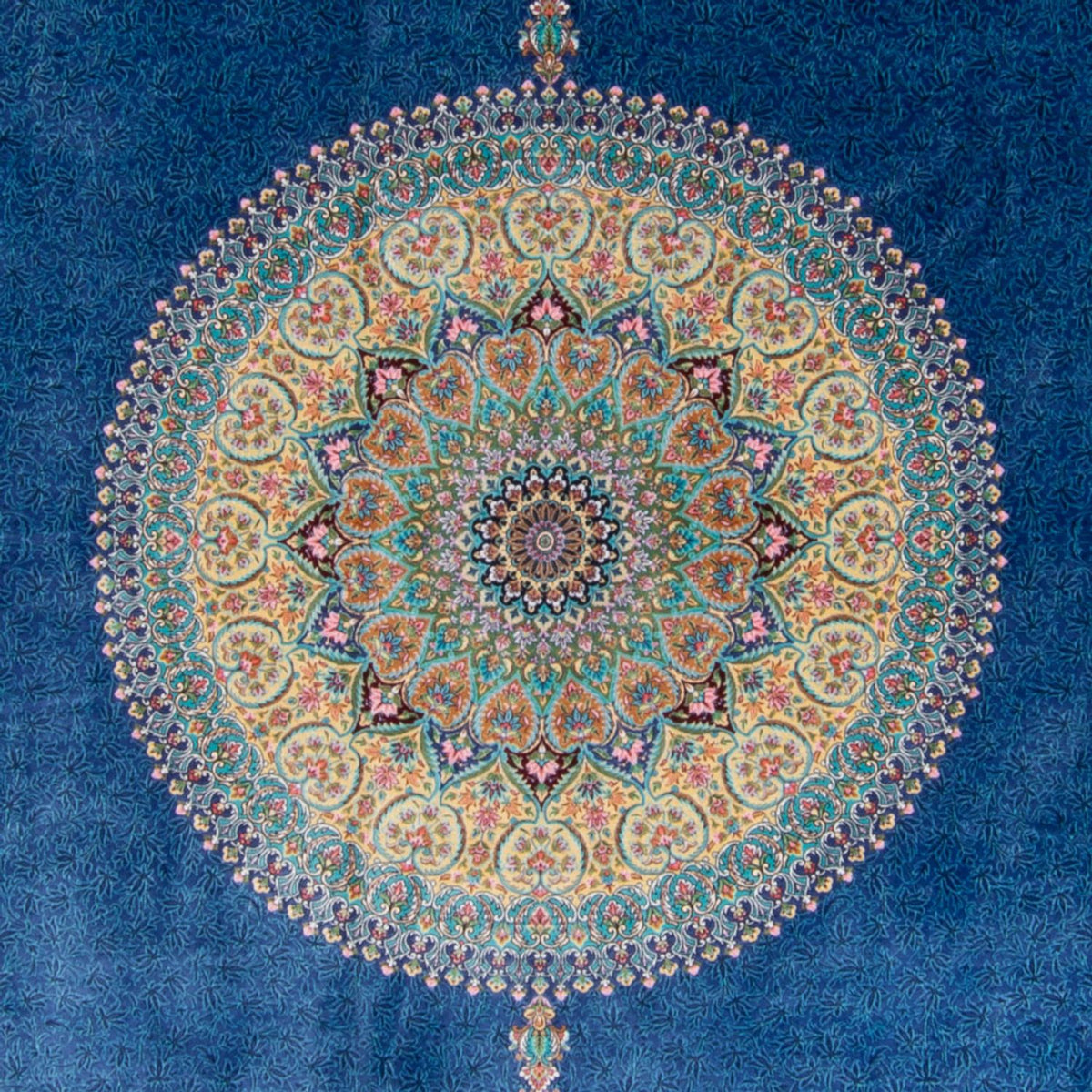 Persisk tæppe - Ghom - 300 x 200 cm - blå