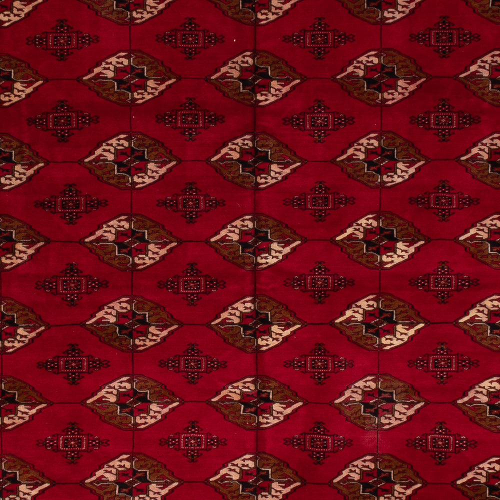 Afghansk tæppe - Bukhara - 382 x 300 cm - rød