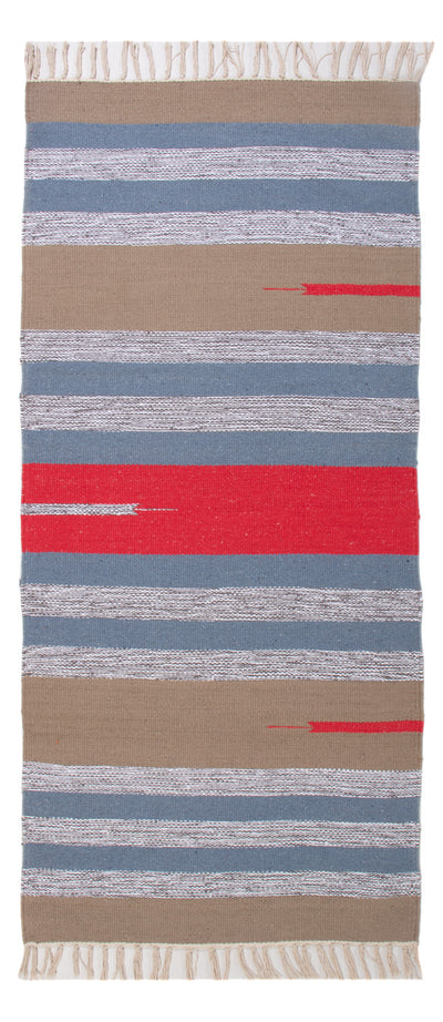 Moderne kilim Tæppe 70x150cm