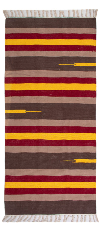 Moderne kilim Tæppe 70x150cm
