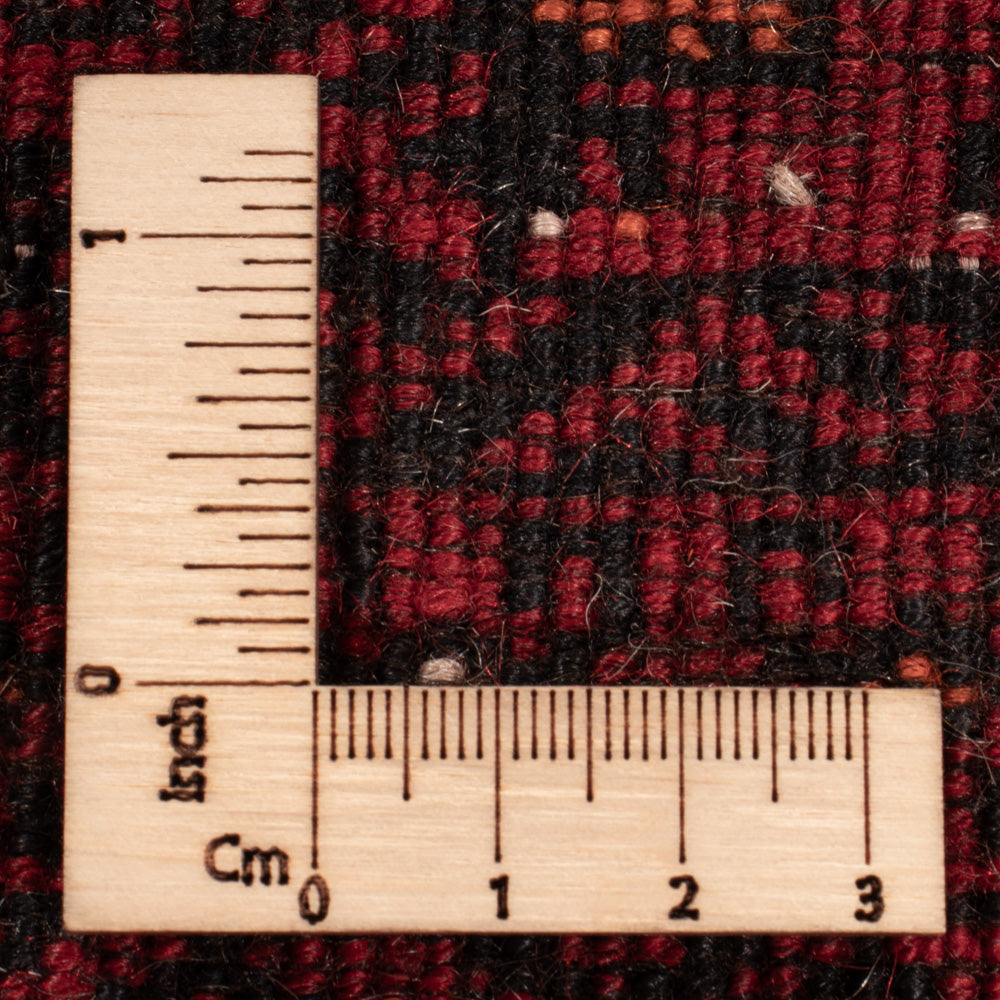 Afghansk tæppe - Bukhara - 140 x 102 cm - mørkerød