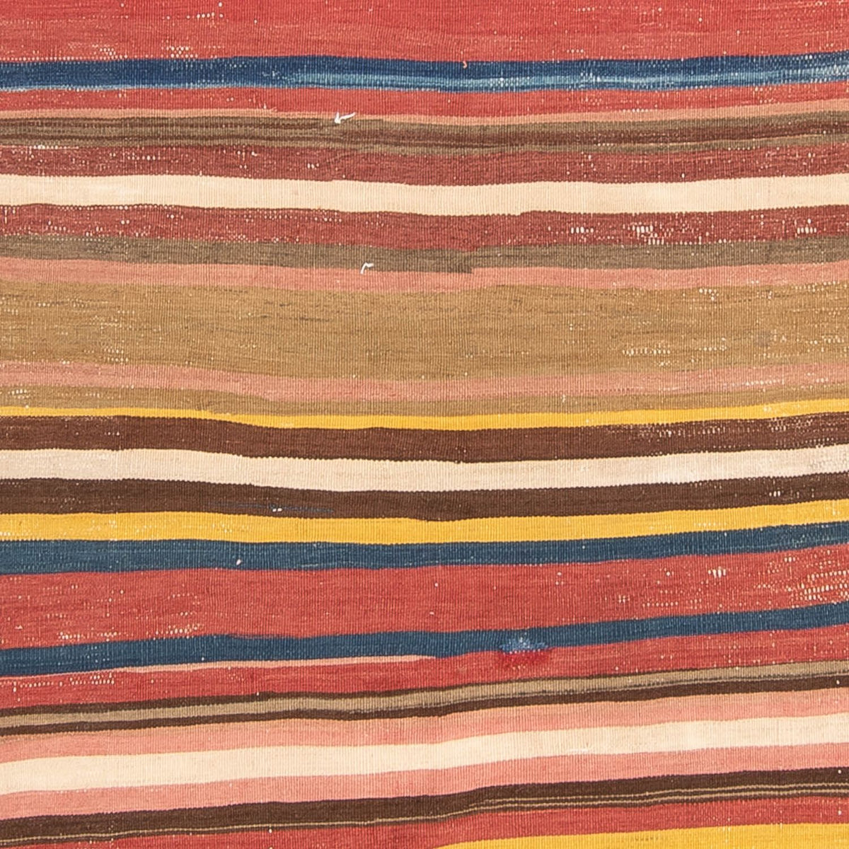 Kelim-tæppe - gammelt - 215 x 172 cm - flerfarvet