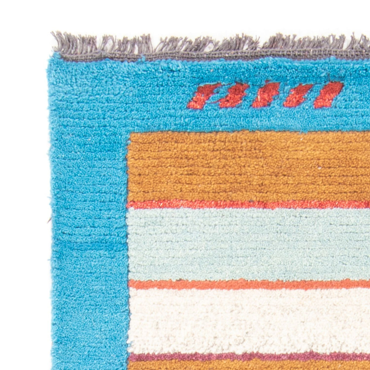 Nepal Tæppe - 140 x 70 cm - turkis