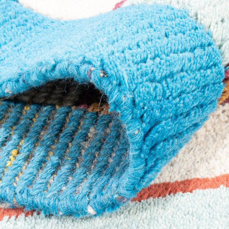 Nepal Tæppe - 140 x 70 cm - turkis