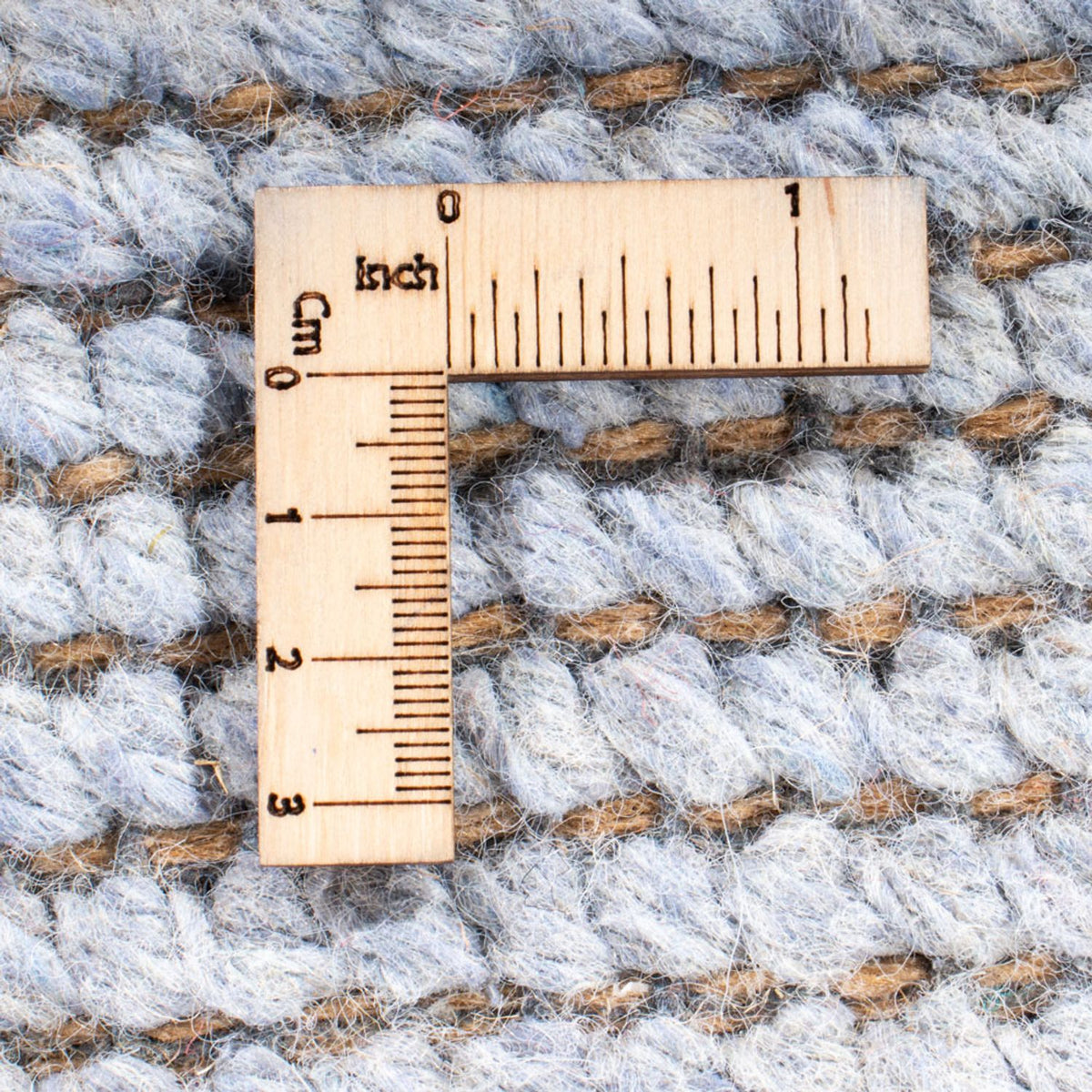 Nepal Tæppe - 140 x 70 cm - lyseblå