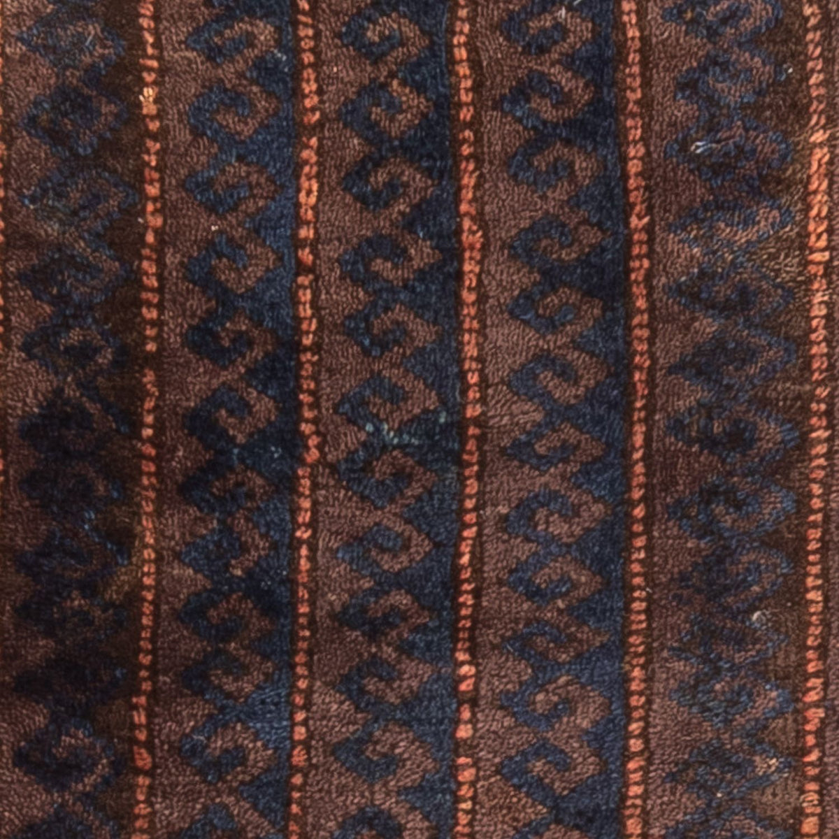 Afghansk tæppe - 100 x 61 cm - brun