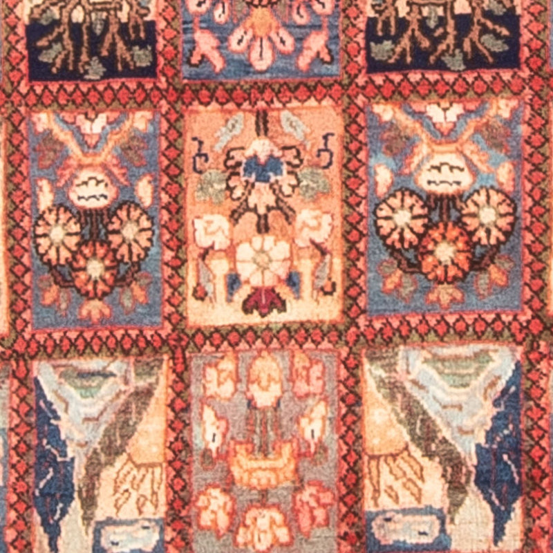 Persisk tæppe - Ghom - 128 x 105 cm - flerfarvet