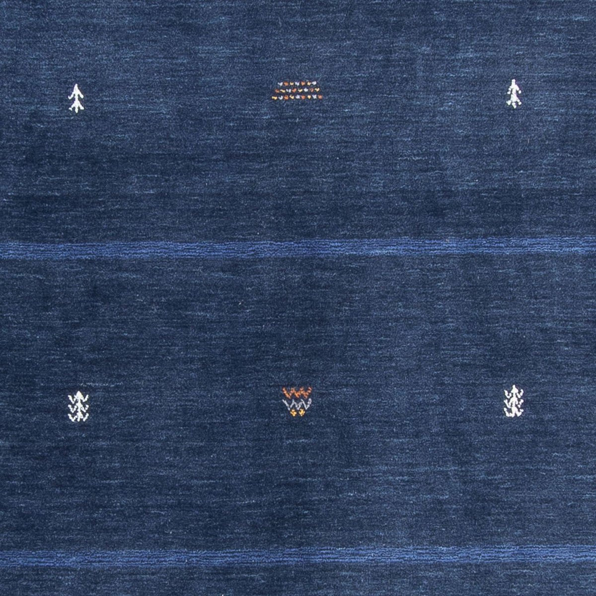 Gabbeh Tæppe - Loribaft Softy - 240 x 174 cm - mørkeblå