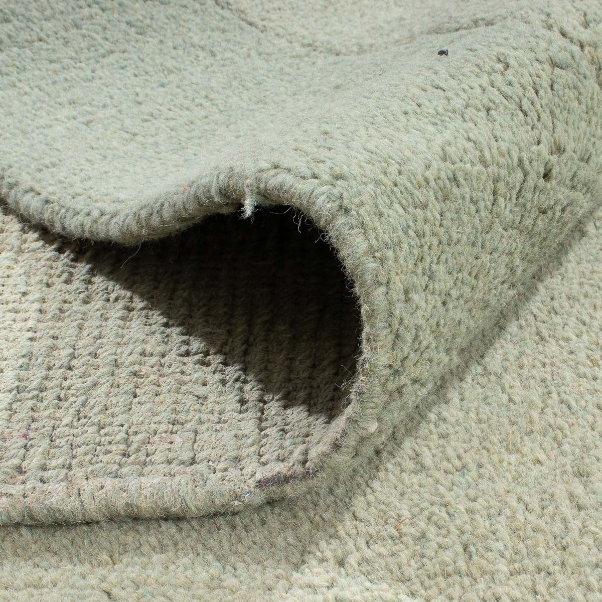 Nepal Tæppe - 240 x 170 cm - olivengrøn