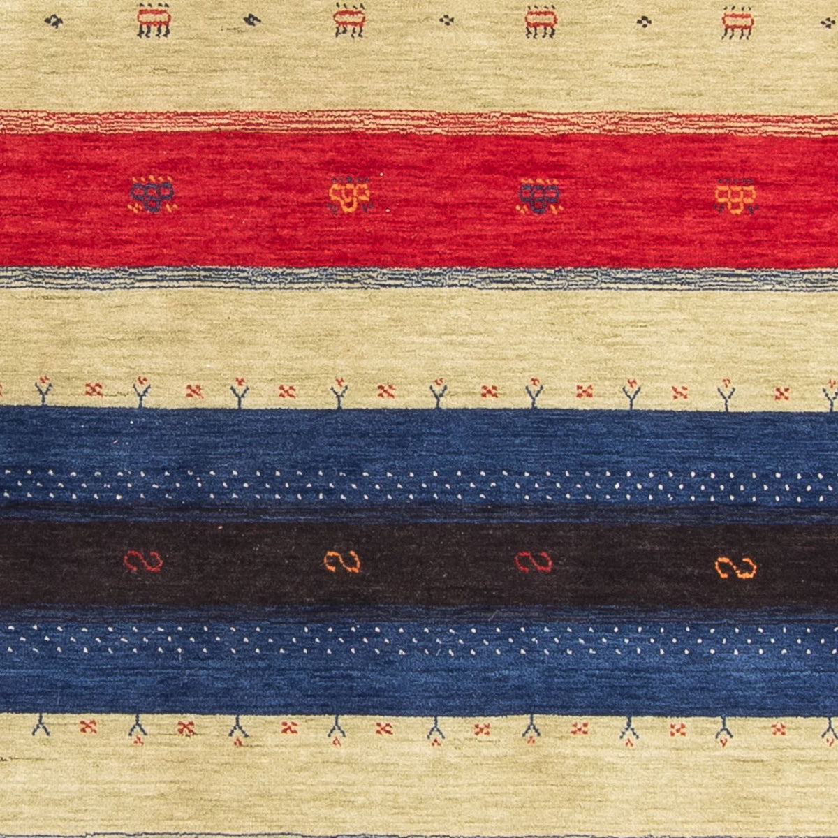 Gabbeh Tæppe - Loribaft Softy - 242 x 170 cm - flerfarvet