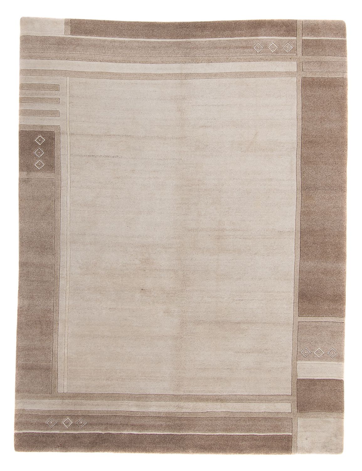Nepal Tæppe - 233 x 171 cm - natur