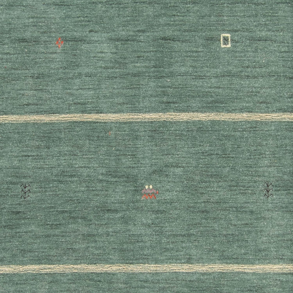 Gabbeh Tæppe - Loribaft Softy - 250 x 200 cm - grøn