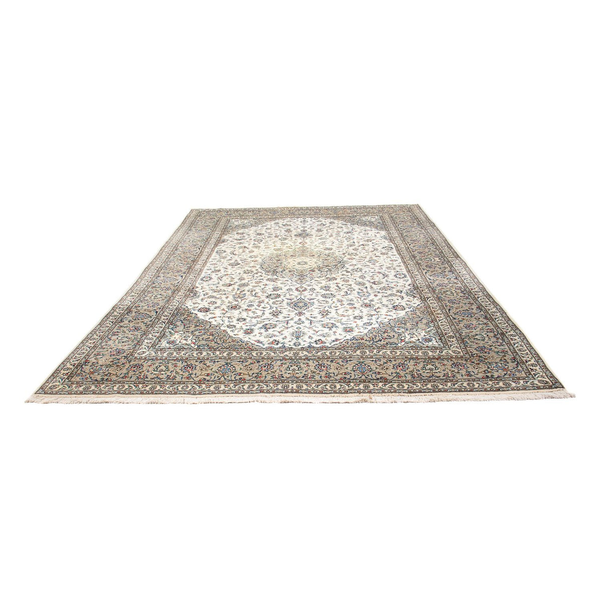 Persisk tæppe - Keshan - 356 x 250 cm - beige