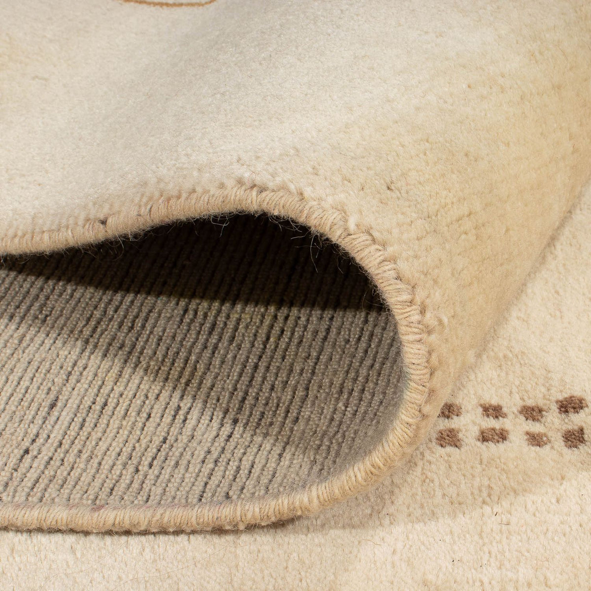 Gabbeh-tæppe - Indus - 192 x 143 cm - beige