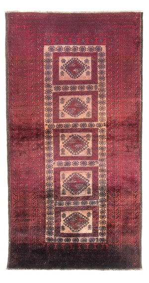 Løber Baluch-tæppe - 202 x 101 cm - flerfarvet