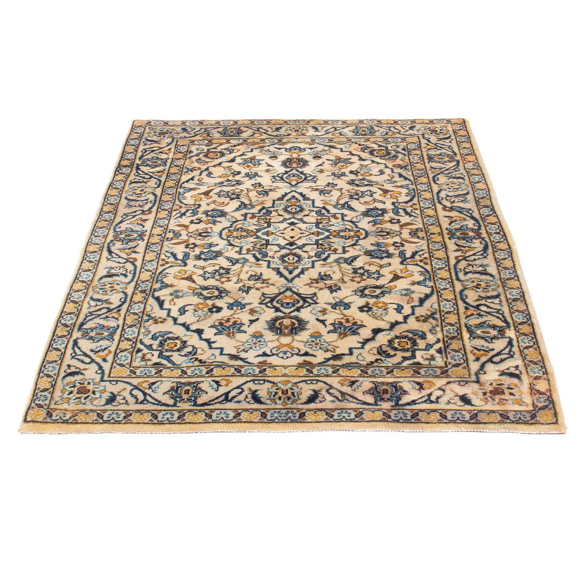 Persisk tæppe - Keshan - 150 x 100 cm - beige