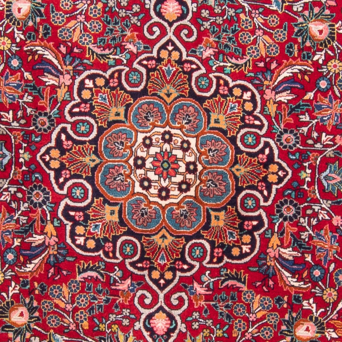 Persisk tæppe - Bijar - 212 x 128 cm - rød