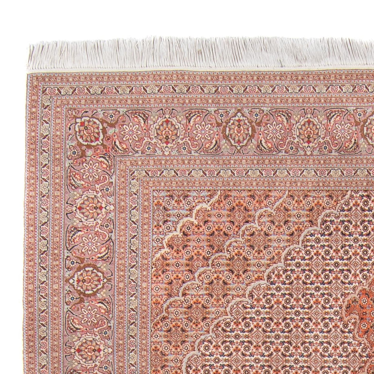 Persisk tæppe - Tabriz - Royal - 210 x 152 cm - brun