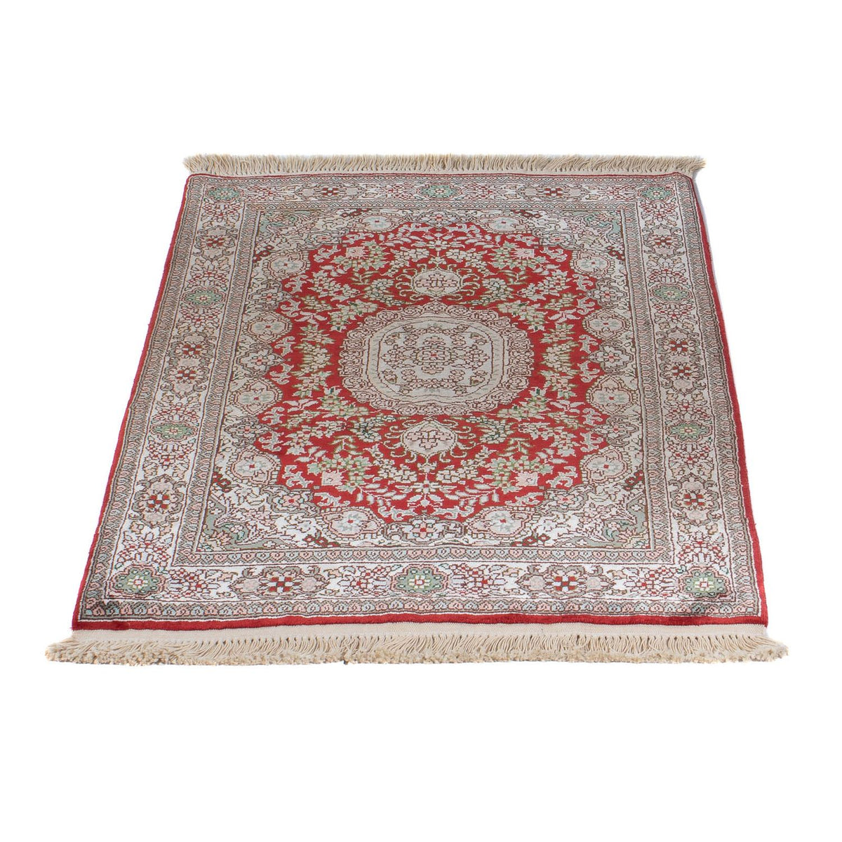Silketæppe - China Silk - 93 x 62 cm - rød