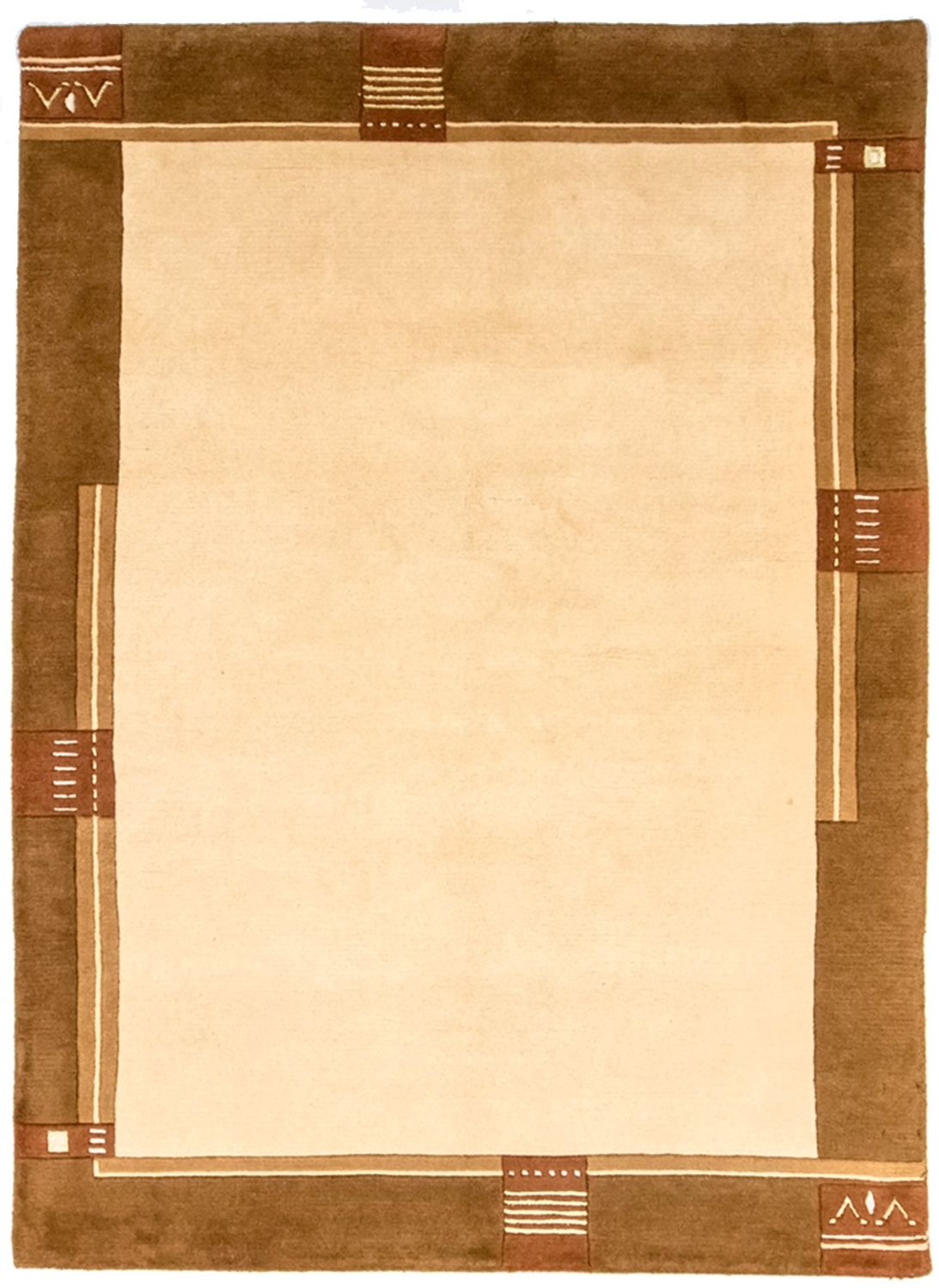 Nepal Tæppe - 197 x 144 cm - beige