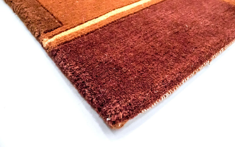 Nepal Tæppe - 201 x 146 cm - orange