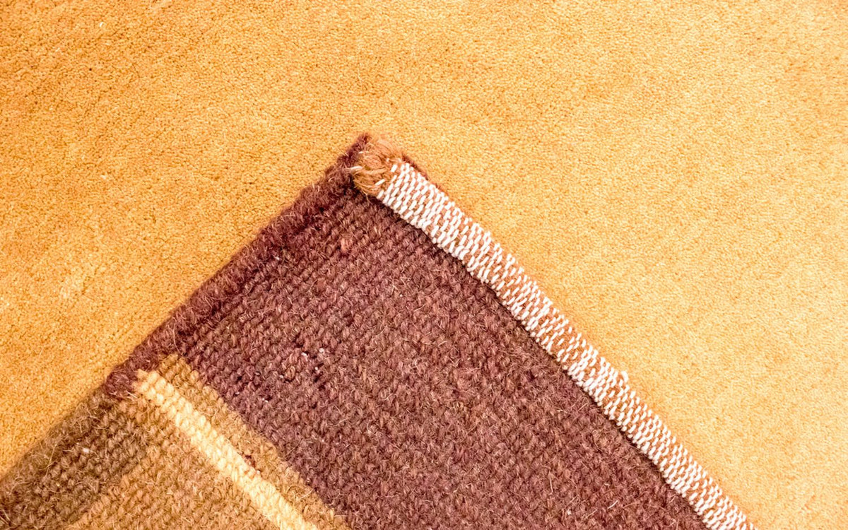 Nepal Tæppe - 201 x 146 cm - orange