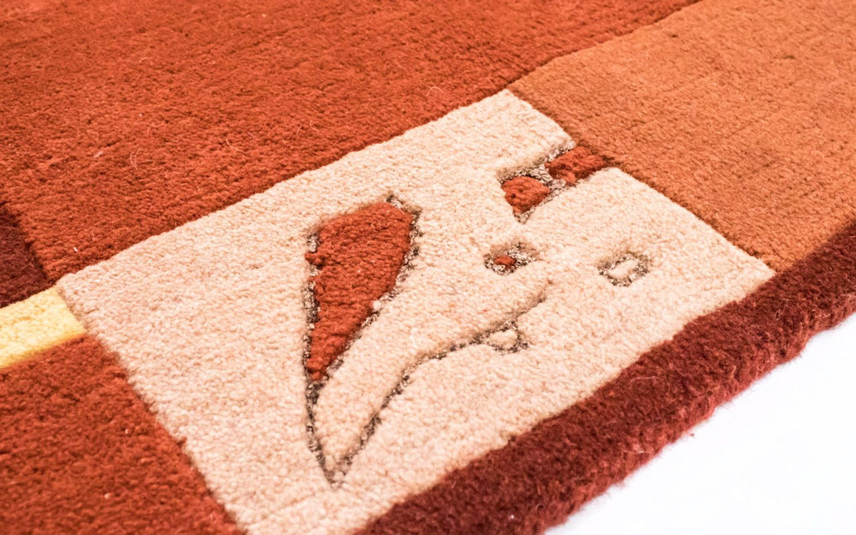 Nepal Tæppe - 242 x 173 cm - orange