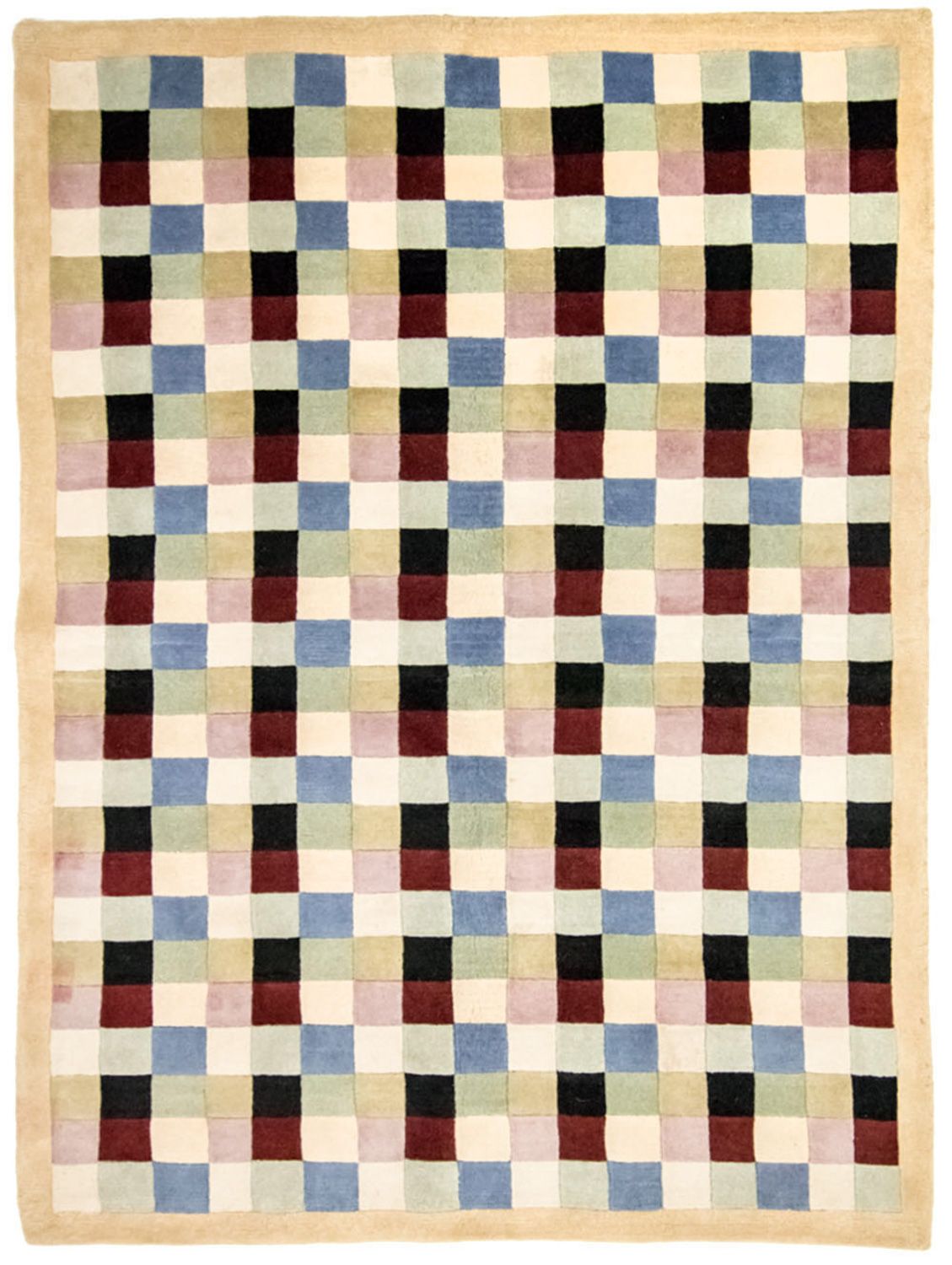 Nepal Tæppe - 224 x 161 cm - farvet