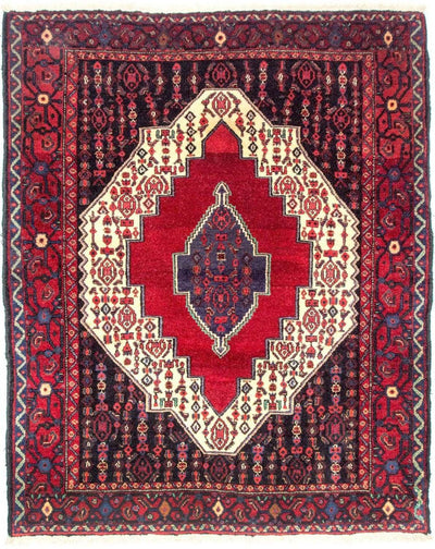 Senneh Tæppe 126x158cm - Persisk tæppe