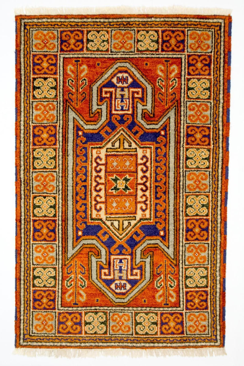 Orientalsk tæppe - 151 x 95 cm - orange