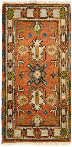 Orientalsk tæppe - 123 x 65 cm - orange