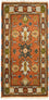 Orientalsk tæppe - 123 x 65 cm - orange