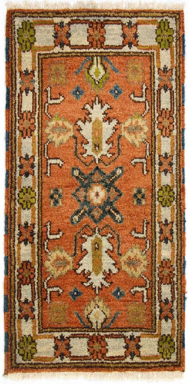 Orientalsk tæppe - 123 x 65 cm - orange