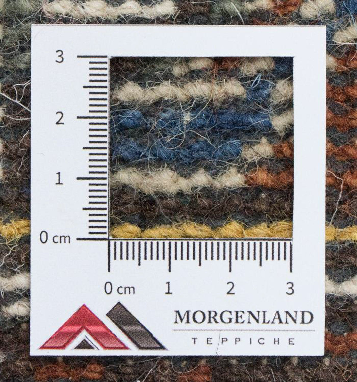 Orientalsk tæppe - 92 x 61 cm - brun