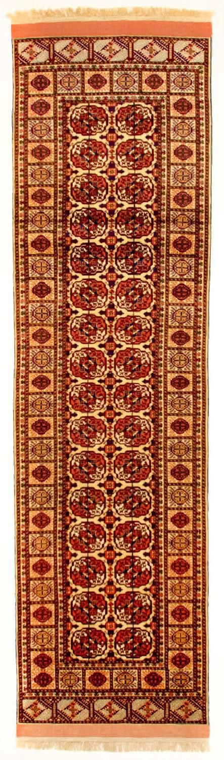 Løber Silketæppe - afghansk silke - 284 x 82 cm - rød
