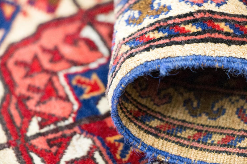 Løber Silketæppe - afghansk silke - 284 x 82 cm - rød
