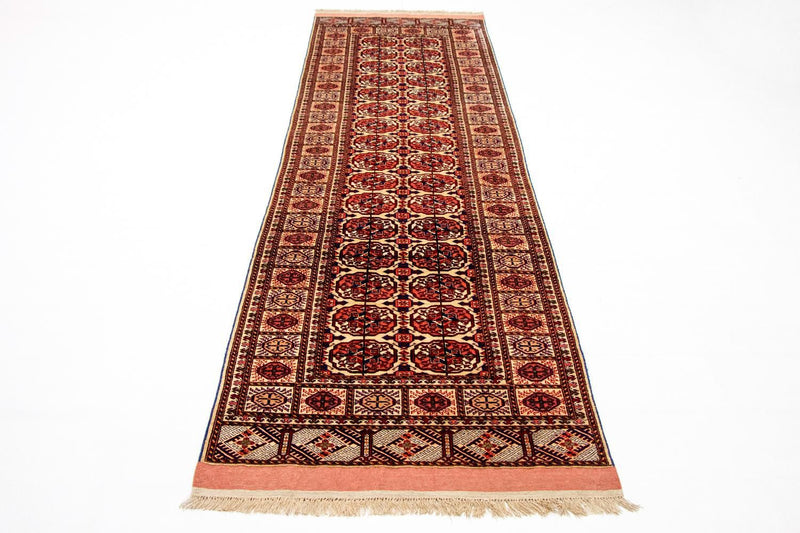 Løber Silketæppe - afghansk silke - 284 x 82 cm - rød