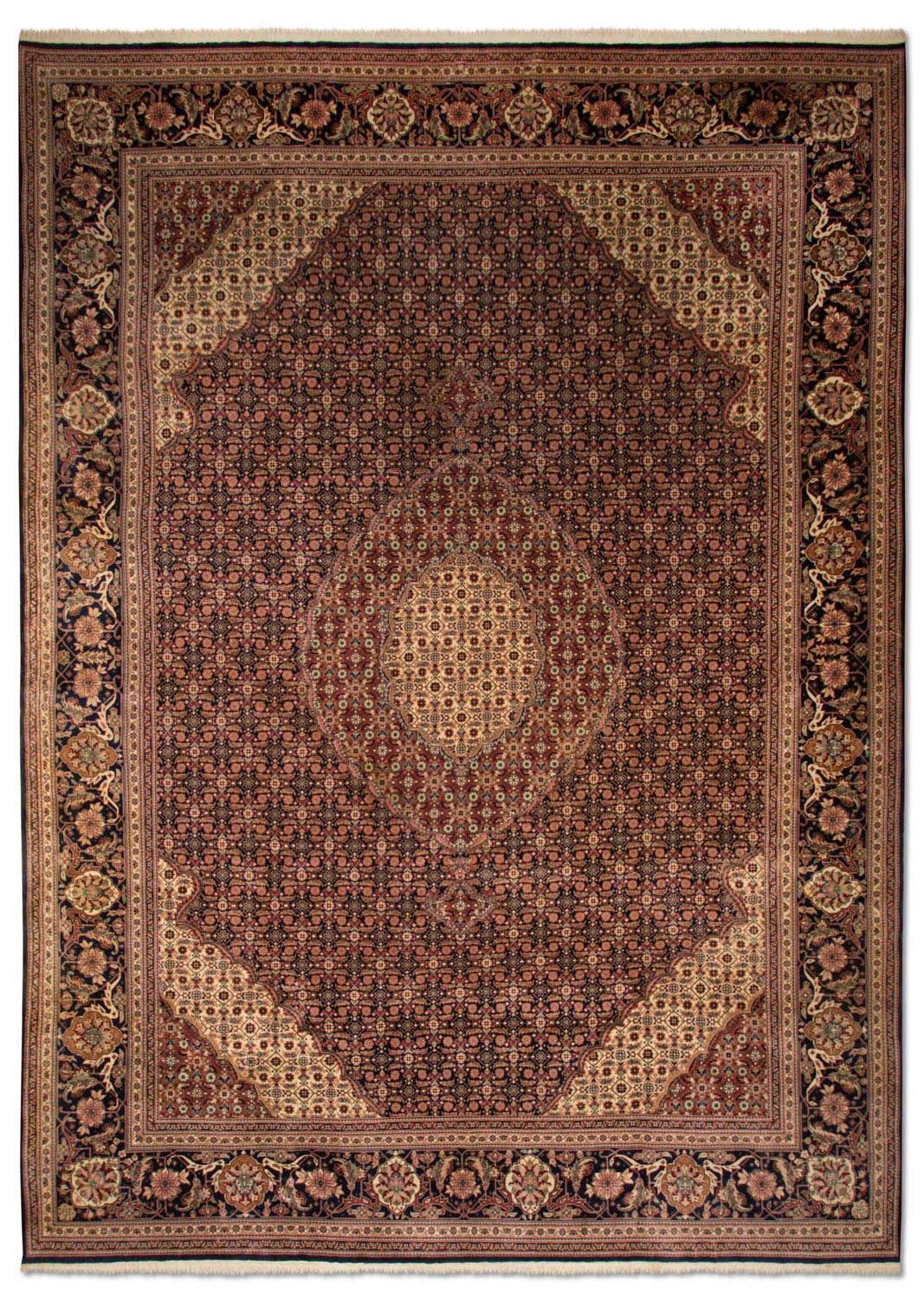 Persisk tæppe - Tabriz - Royal - 353 x 252 cm - mørkeblå