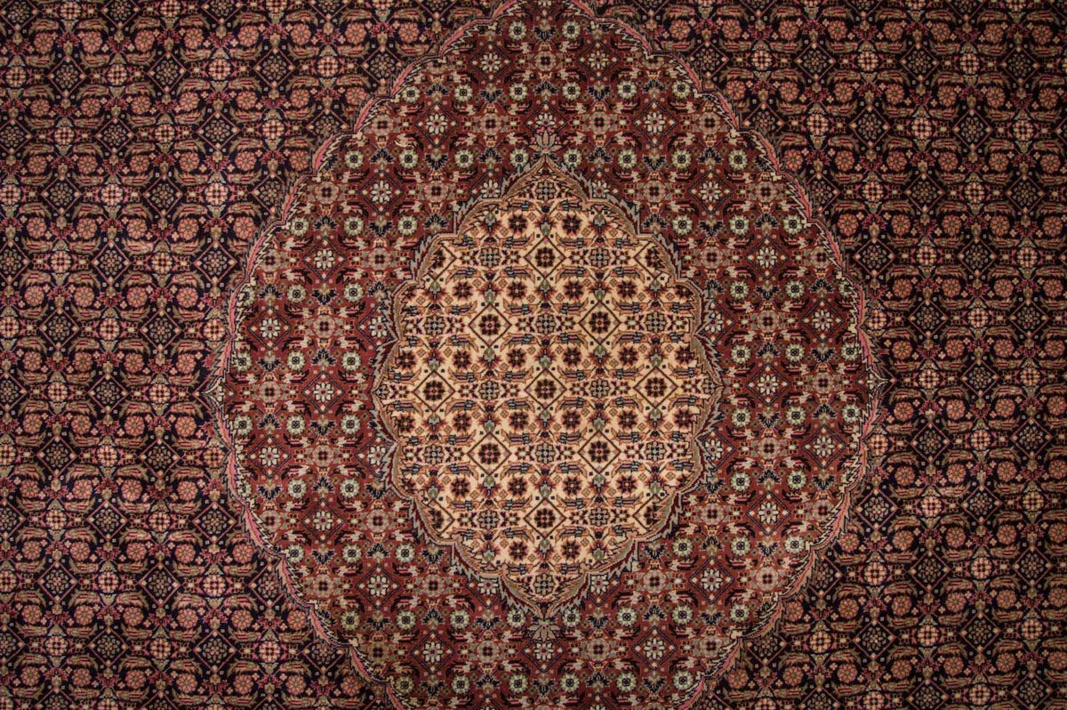 Persisk tæppe - Tabriz - Royal - 353 x 252 cm - mørkeblå