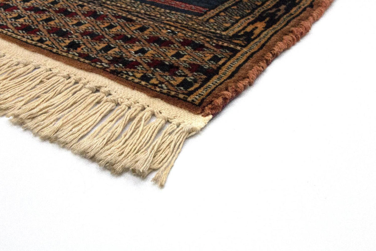 Afghansk tæppe - Bukhara firkantet - 47 x 44 cm - blå